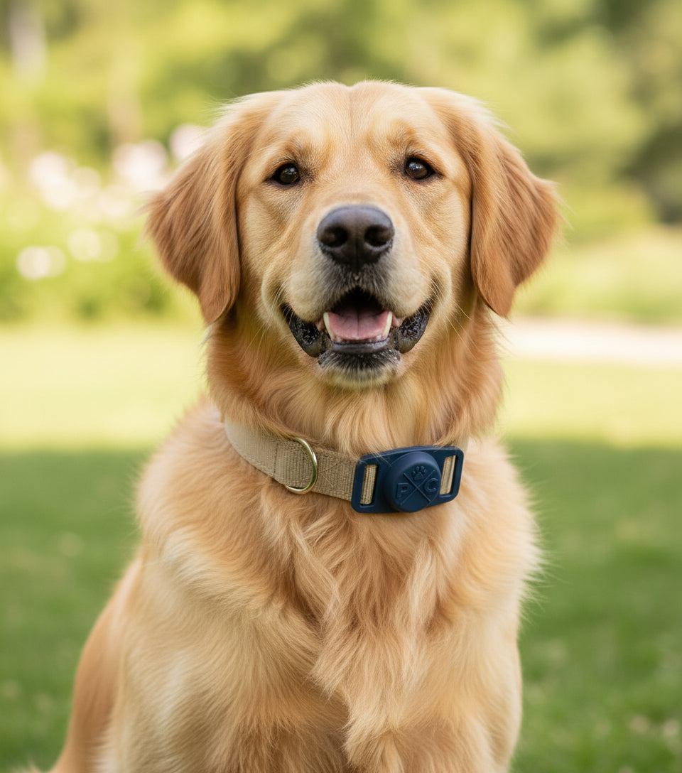 Airtag Dog Collar | Durable & Protective Dog Airtag Holder - Track Your Pet Using Apple Airtag Technology - Dog Collar Airtag Holder -For Dogs and Cats